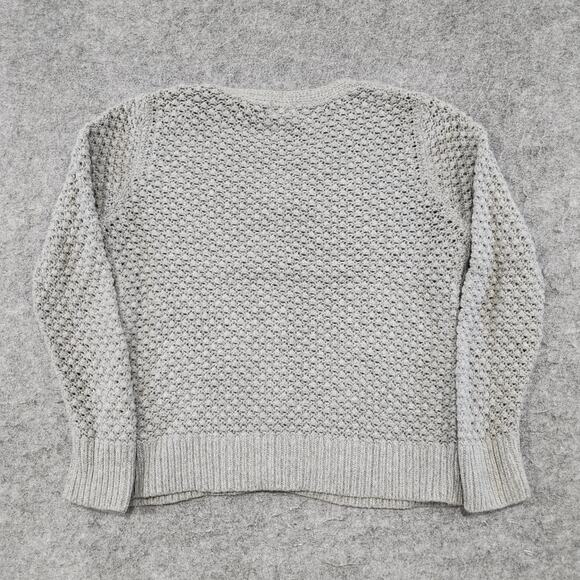 LL Bean Womens XL Wool Nylon Angora Rabbit Hair Knit Cardigan Button Up Sweater - Picture 11 of 12